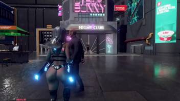 ARIA Genesis [ Hentai Game PornPlay ] Ep.2 topless dance in cyberpunk stripclub